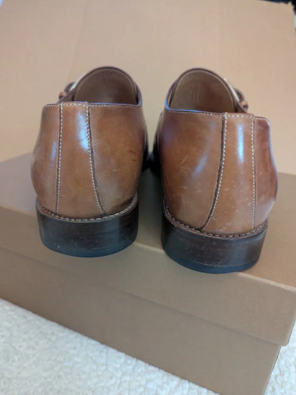 Roberto Biagini Italian Mens Strap Dress Shoes Size 10